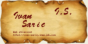 Ivan Sarić vizit kartica